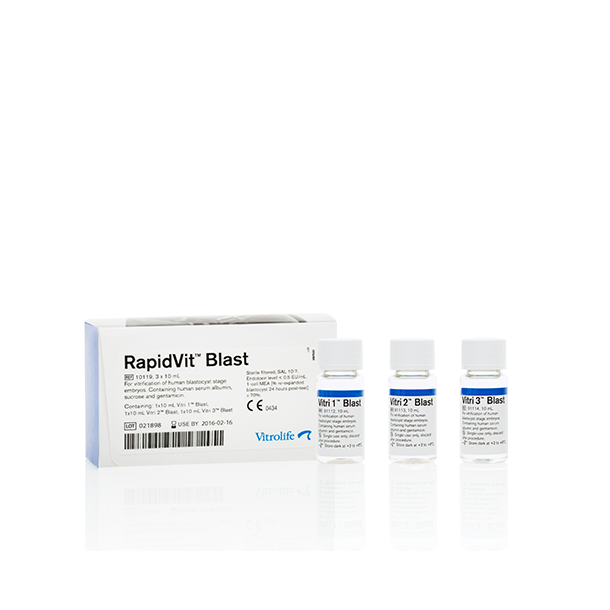 10119 RapidVit Blast (blastocyst stage only), 3 x 10 mL